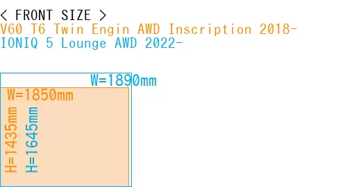 #V60 T6 Twin Engin AWD Inscription 2018- + IONIQ 5 Lounge AWD 2022-